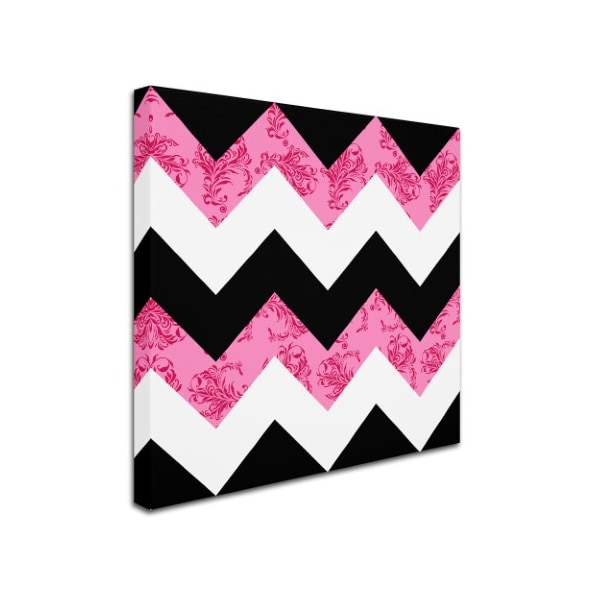 Tina Lavoie 'Pink MÃ©lange Damask' Canvas Art,35x35